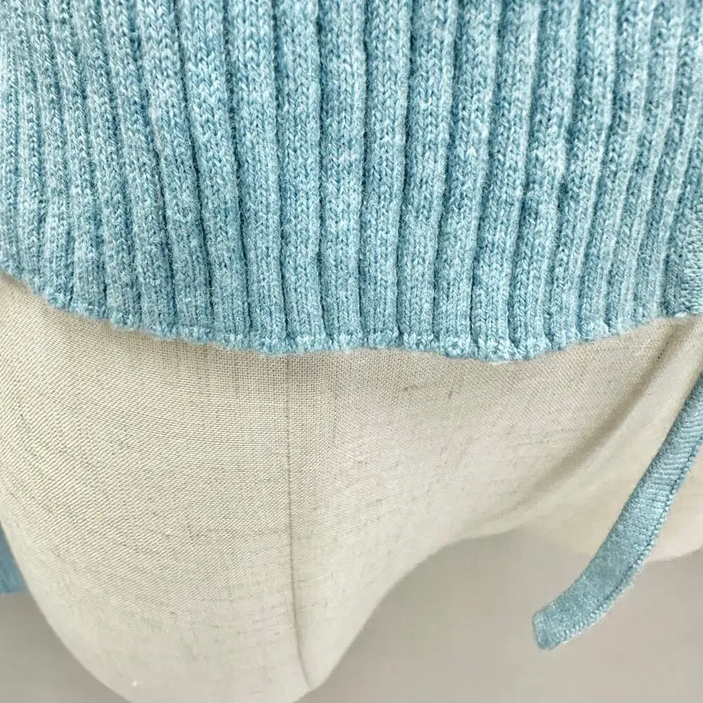 Everlane The Cotton-merino Front-tie‎ Top